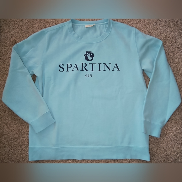 Spartina 449 Mint Mermaid Sweatshirt Limited Edition Size Medium - Picture 2 of 10